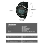 George Mens Solar Digital Wristwatch Plastic Strap