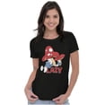 thumbnail image 3 of The Smurfs Cartoon Lazy Mushroom Nap Women's T Shirt Ladies Tee Brisco Brands S, 3 of 5
