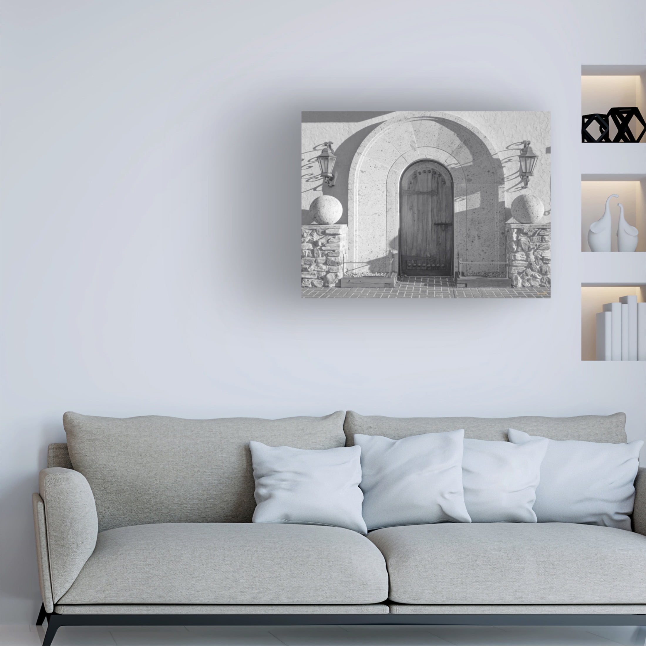 Canvas Wall Art - Life BeautifuLEE 'Old World Entrance' Wall Art for Living Room, Bedroom, or Office Décor by Trademark Fine Art - 32 x 24 Inches