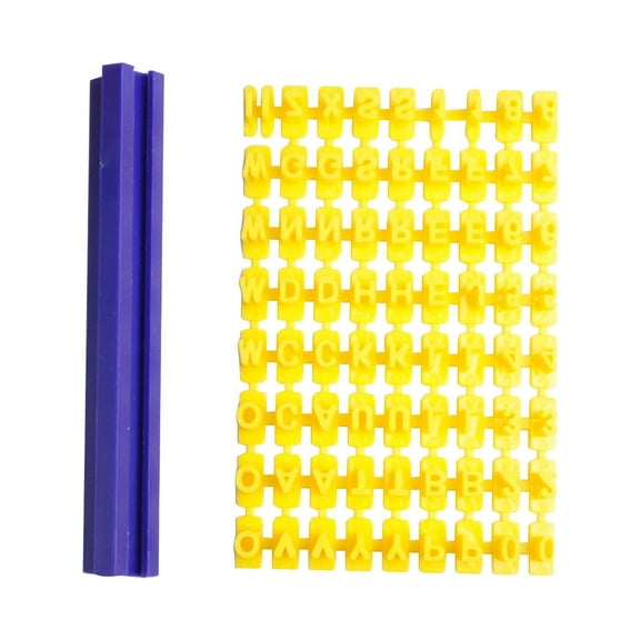 SLYNSHome 72Pcs Numbers Alphabet Stamps for Cookie Chocolate,Biscuit Fondant Decorating Baking Impress Mould Kitchen tool Decoration for Parent Child Baking