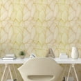 thumbnail image 2 of Ambesonne Geometric Flower Peel & Stick Wallpaper for Home, Wild Lines Floral, 13"x72", Pale Earth Yellow Cream, 2 of 5
