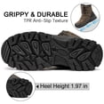 thumbnail image 5 of Ecetana Men's Snow Boots Faux Fur Warm Snow Boots Lightweight Anti-slip Waterproof Winter Boots, 5 of 6