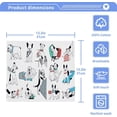 thumbnail image 5 of GZHJMY Colourful Graffiti Dog Face Wash Towel Cotton Towel Soft Cleansing Hand Towel Reusable 12 * 12in, 5 of 7