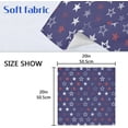 thumbnail image 4 of Coolnut Patriotic Star Cloth Napkins Set of 1, Reusable Washable Polyester Dinner Table Napkins for Family, Weddings, Parties, Home Decor, 20 x 20 Inch Washcloth Gift, 4 of 7