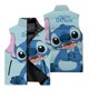 thumbnail image 3 of Chaqueta divertida con estampado 3D de Disney Stitch para hombre, chaqueta sin mangas para deportes al aire libre, chaqueta informal de moda para hombre, cortavientos, 3 of 5