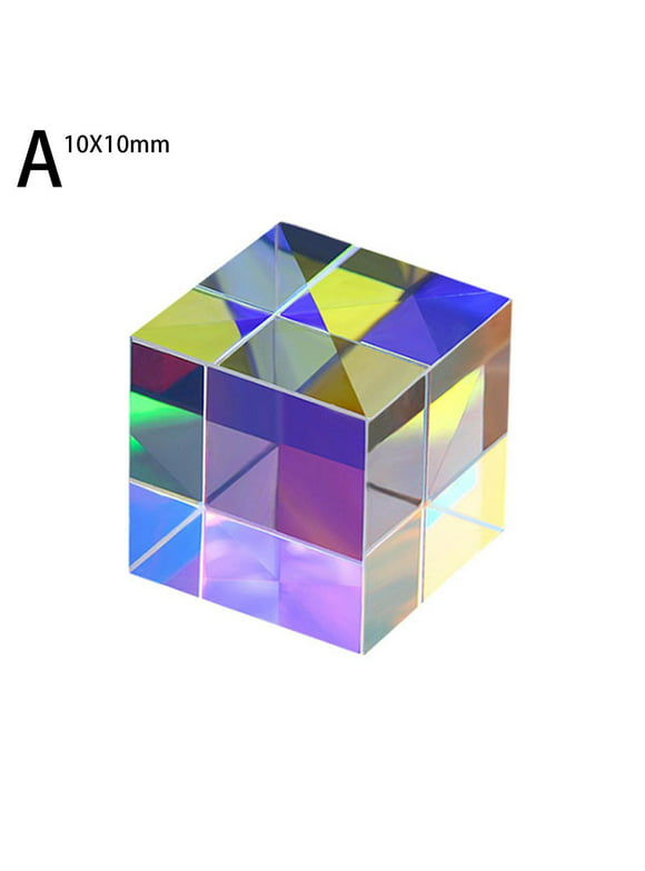 Magic Crystal Optic Prism Cube Multi-Color Toy and Desktop Decoration Gift J6Q8