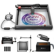 Algo Alpha All-in-One Kit with 22W Engraver, Air Assist & Honeycomb for Engraving Cutting Machine, Lightburn Camera, Rotary, Smart Enclosure, Engraver for DIY Wood and Metal, Easy to Assemble