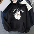 thumbnail image 3 of Boo Jee Halloween Hoodies for Women 2025 Boojee Ghost Graphic Halloween Sweatshirt Hoodie Pullover Tops, 3 of 4