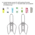 thumbnail image 3 of DUNCHATY Bicycle Water Cup Holder – Universal PC Plastic Bike Bottle Cage for Mountain Bikes, Road Cycling, Cruiser – Lightweight Drink Rack Cycling Accessories, Silver, 3 of 8