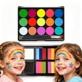 thumbnail image 5 of WSZZL Washable Face Paint Kits for Beginners, Complete with Brushes, Stencils, Sponges, and Glitter Stickers, Perfect for Parties and Events, Ideal for Creative Expression and Family Fun, 5 of 7