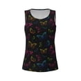 thumbnail image 4 of Easygdp Butterfly Women's Workout Tank Top, Running Top, Hiking Shirt, Quick-Dry for Running, Yoga, Hiking -, 4 of 9