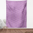 thumbnail image 4 of Ambesonne Purple Fabric by the Yard Upholstery, Geometric Retro Patterns, 1 Yard, Violet Blush, 4 of 5
