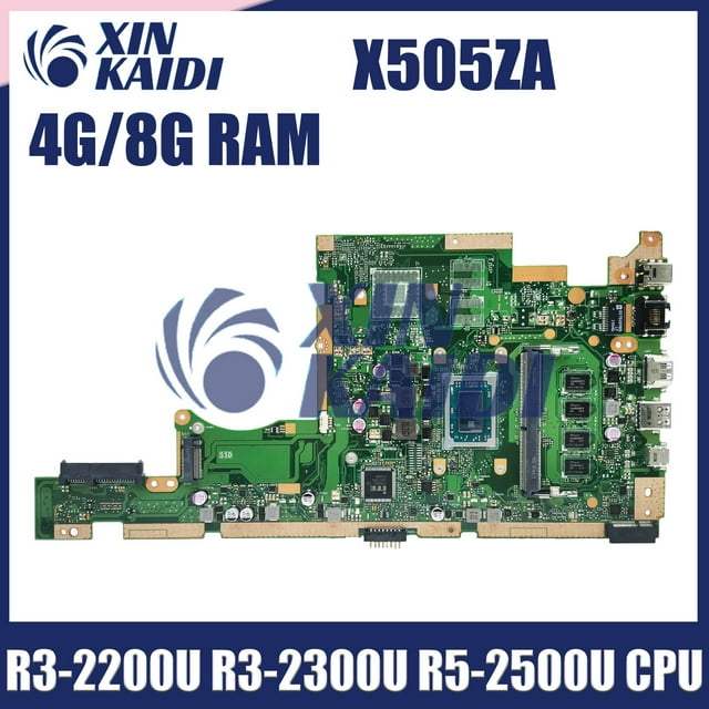 Computer Mainboard For Asus Vivobook15 X505 X505ZA F505Z A505Z A505ZA Laptop Motherboard R3-2200U R3-2300U R5-2500U 4G 8G RAM R5-2500U 8GB