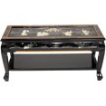 thumbnail image 2 of Oriental Furniture Black Lacquer Coffee Table - Royal Ladies, 2 of 7