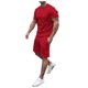 thumbnail image 1 of Playeras Algodon Hombre Conjunto De Camiseta De Cuello Redondo Para Hombre Conjunto Deportivo Y De Ocio Conjunto De Pantalones Cortos De Manga Corta De Talla Grande, 1 of 5