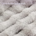 thumbnail image 2 of TOPCHANCES Soft Fluffy Throw Pillow Covers, Pack of 2 Decorative Couch Pillow Protector with Hidden Zipper, 18''x18'', White Gray, 2 of 16