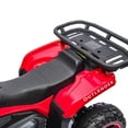 thumbnail image 7 of 24V Ride on Car, Kids ATV Quad with Bluetooth Music w/Storage Racs, Anti-Slip Tires, 160W Motors, Crash Bars, Power Display, LED Lights & Bluetooth, 24 Volt Ride on Toys for Toddlers Ages 3+, Red, 7 of 7