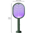 thumbnail image 2 of Raqueta eléctrica para matar mosquitos, recargable por USB con luz LED eléctrica, protección de malla de 3 capas para interiores y exteriores (verde) Rojo Verde, 2 of 4