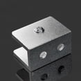 thumbnail image 3 of Advancent Abrazaderas de vidrio rígido de mano, 4 Uds., soporte para valla de pasamanos de baño, Clip de Base de aleación de aluminio, Clips Juegos de accesorios de baño Plata METRO 8-10mm, 3 of 6