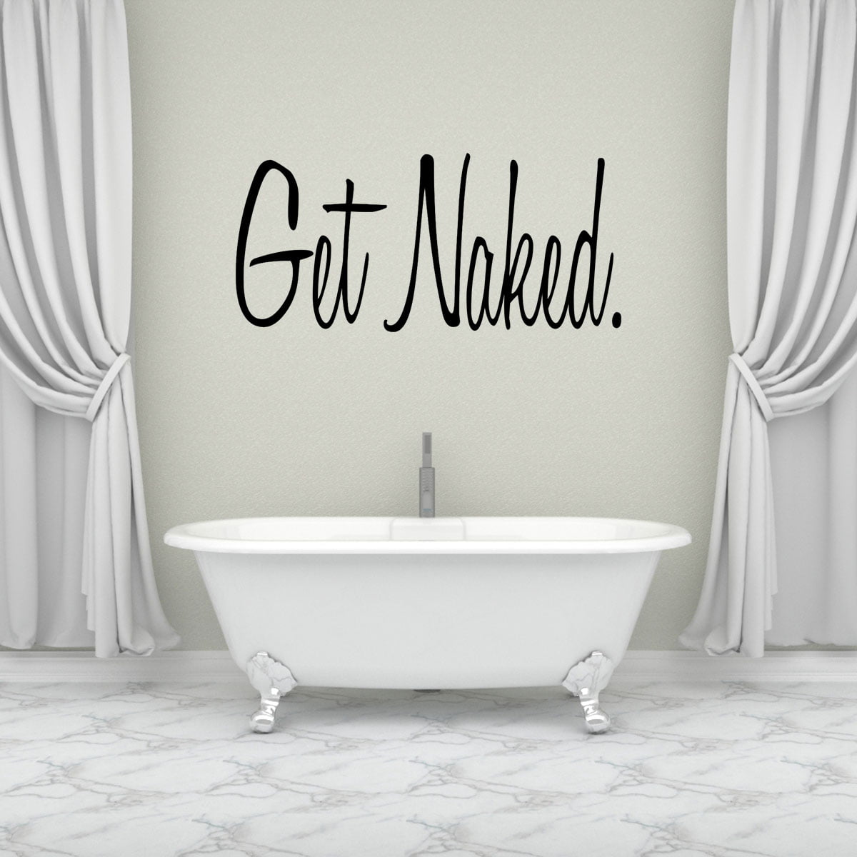 Get Naked Wall Sticker 