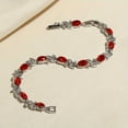 thumbnail image 2 of 1pc Unisex Sparkling Alloy Bracelet with Multicolor Beads - Fashionable Wedding Engagement Bridal Jewelry Gift, No Magnetic Durable Design for Parties & Special Occasions,Champagne, 2 of 9