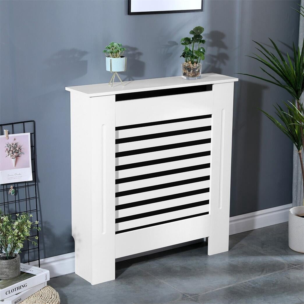 LUVODI 30x7.4x36 inch Horizontal Radiator Cover Grill Shelf Cabinet MDF Wood Modern Traditional Furniture
