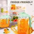 thumbnail image 2 of Glass Pitcher With Lid  64 Oz Mason Jar Double Leak Proof 2 Quart Breast Milk Storage Containers For Fridge Wide Mouth Sun Tea Juice Cold Brew Coffee, 2 of 8
