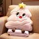 thumbnail image 1 of 21.6inch Christmas Tree Doll Pillow With Flannel Blanket - Foldable 2 - In - 1 For Office Nap Car Use, 1 of 5