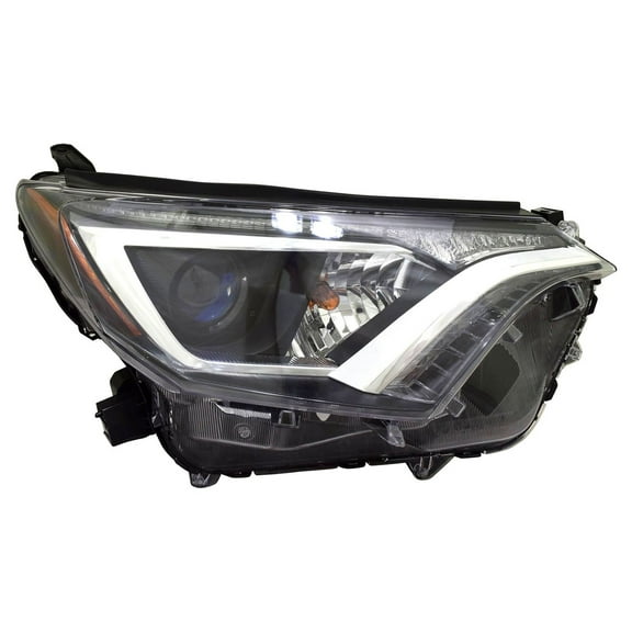 TYC 20-9789-00-1 Headlight Assembly Right Passenger RH US Made LE/XLE New Warranty Fits select: 2016-2018 TOYOTA RAV4 LE