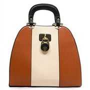 2Chique Boutique Women's Two Tone Padlock Satchel