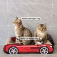 thumbnail image 4 of Colourtree Red Fun Sports Car Style Cat Scratcher - Protect Furniture, Safe Material for Cats’ Daily Scratching, 4 of 5
