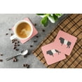 thumbnail image 3 of Carolines Treasures BB7831FC Belted Galloway Cow Pink Check Foam Coaster, Set of 4, 3 of 3