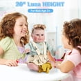 thumbnail image 6 of Ktaxon Reborn Baby Dolls, 20 Inch Realistic Newborn Eyes Open Doll Lifelike Weighted Soft Body with Accessory Set for Kids 3+, 6 of 9