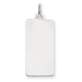 thumbnail image 1 of 14K White Gold Plain .027 Gauge Rectangular Engravable Dog Tag, 1 of 1