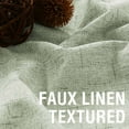 thumbnail image 3 of H.VERSAILTEX Contemporary Faux Linen 100% Blackout Back Tab/Rod Pocket/Hook Belt Thermal Insulated Curtain Sets for Bedroom, 2 Panels, 52"x 84", Sage, 3 of 6