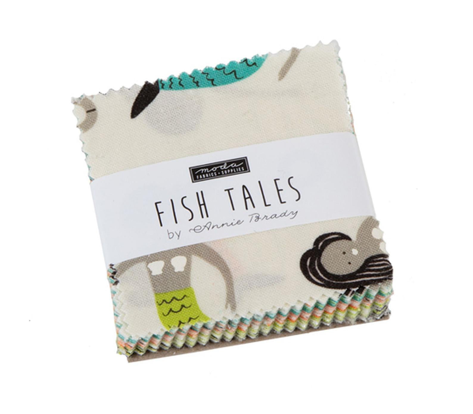 Fish Tales Anchors Multi from Moda Fabrics