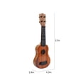 thumbnail image 4 of Cyber and Monday Deals Kids Guitar Ukulele Beginner Musical Instrument 15 Inches With 4 Strings Mini Guitar For Skill Improving Kids Play Early Educational Pre School Children Toddler Brown, 4 of 6
