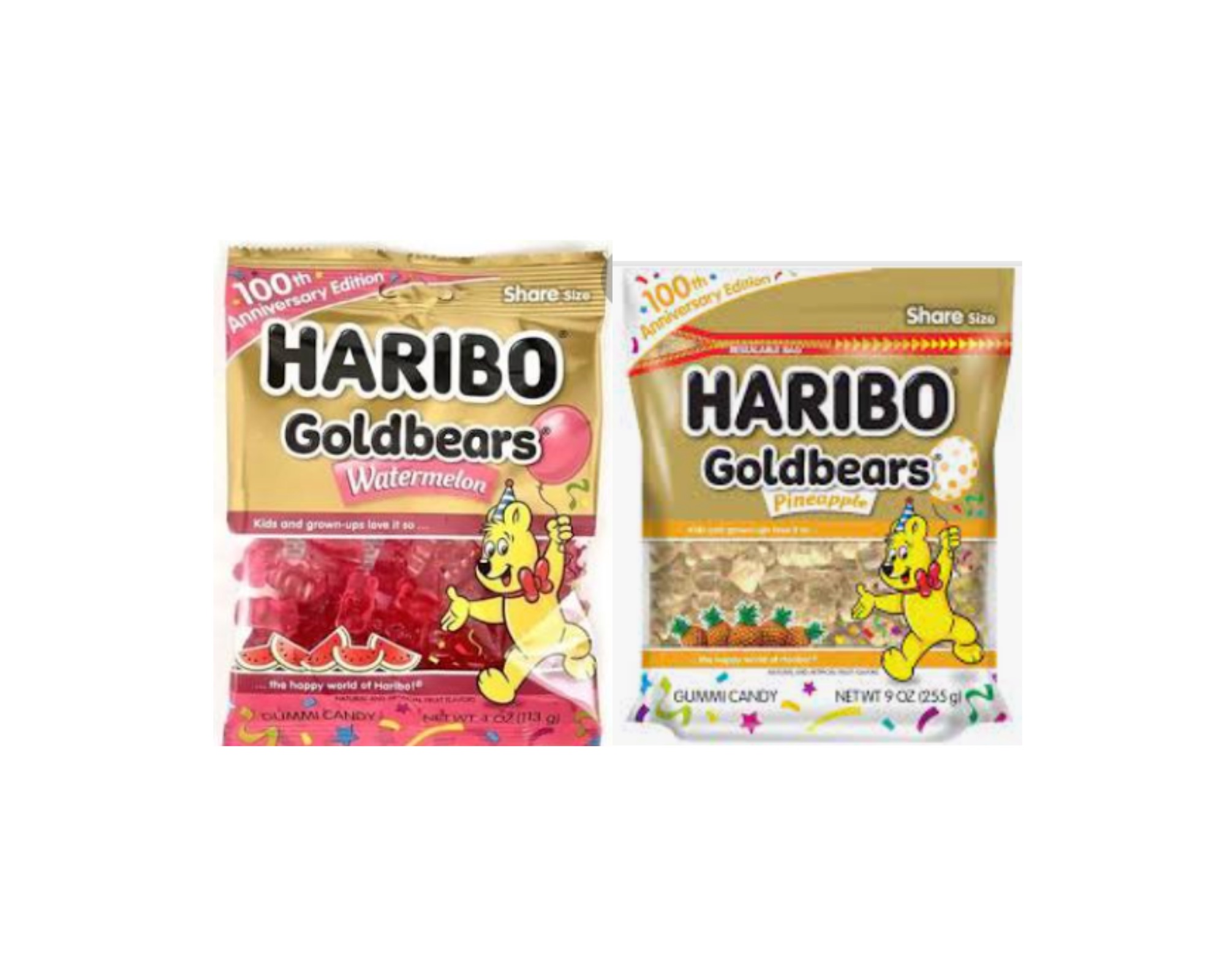 FSSTAM Goldbears All WatermelonAll Pineapple Gummi Bears 100th