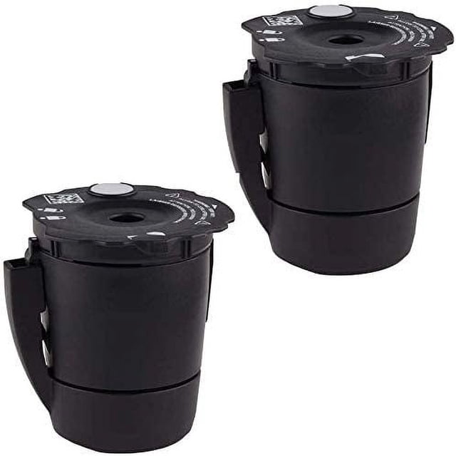 Tasses K Réutilisables pour Keurig, Filtres à Café Réutilisables Rechargeables Cafetière à Portion Individuelle,