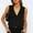 Black, variant on Stylish Women's Outerwear Vests for Autumn Casual Jacket for Daily Wear Fashionable Linen Blend Design Comfortable Layering Piece