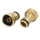 thumbnail image 1 of Conectores rápidos de manguera roscados para macho y hembra, adaptadores de 2 piezas, 1 of 3