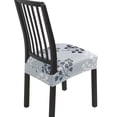thumbnail image 1 of Fundas para asientos de sillas de comedor SearchI, juego de 4 piezas con diseño de hojas elásticas, 1 of 7