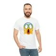 thumbnail image 4 of Scream emoji graphic t shirt smiley face t shirt Unisex Heavy Cotton Tee, 4 of 8