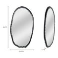 thumbnail image 3 of Oval Wall Mirror Black - Modern Decorative Frameless Mirror for Home Decor, 3 of 5