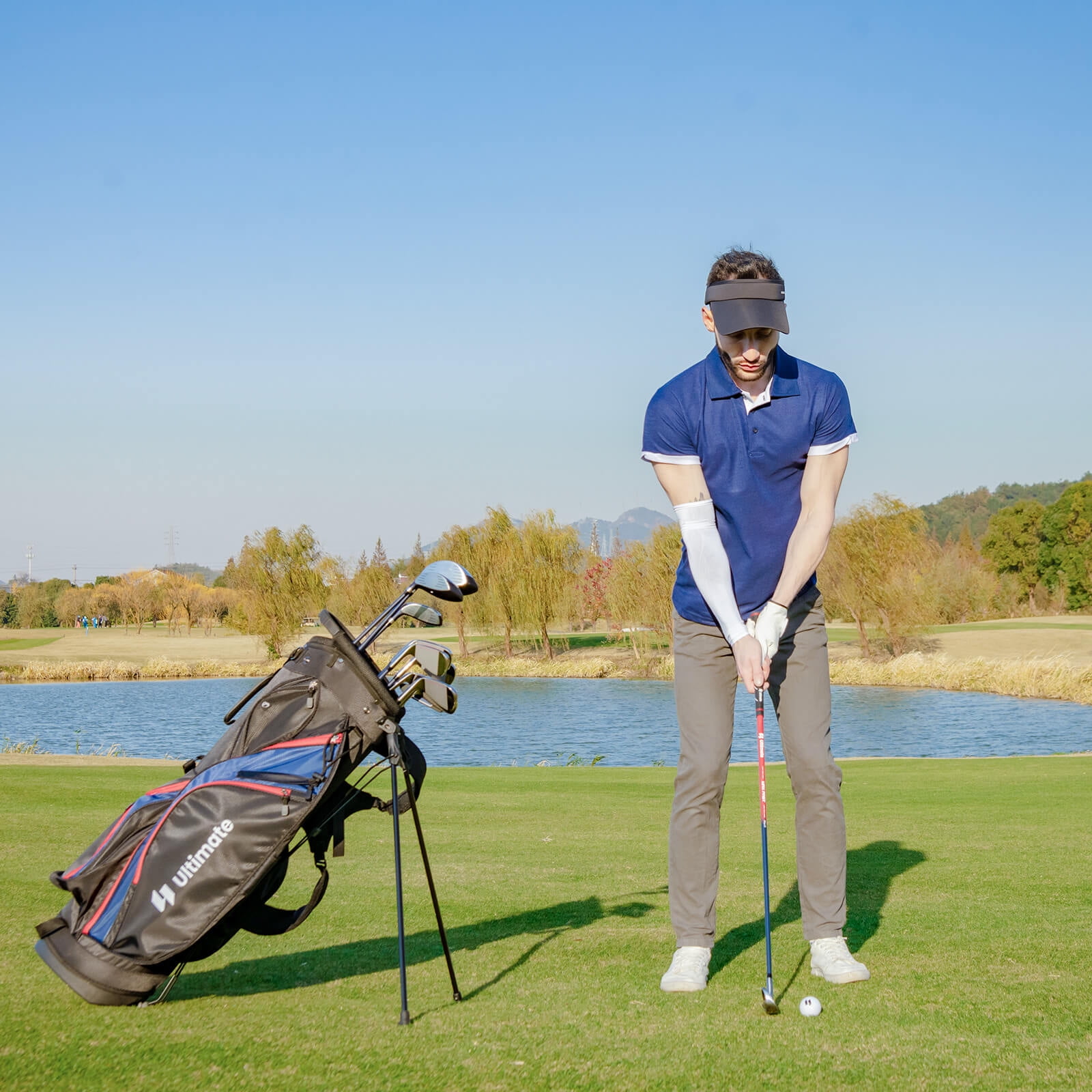Costway Ultimate Men's Complete Golf Club, Blue