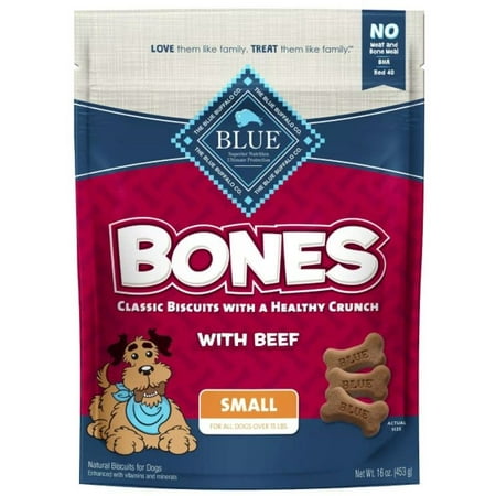 Blue Buffalo Classic Bone Biscuits with Beef Small 16 oz Pack of 2