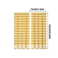 thumbnail image 3 of Mustard Yellow White Gingham Lace Hem Kitchen Curtain,Short Panel Window Valance for Sink,Breakfast Nook,Home Decor, 3 of 5
