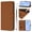Brown, variant on ELEHOLD Case for iPhone 16 Pro Max, Luxury Business Leather Wallet Flip Case with Stand & Card Slots,Lemon