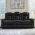 thumbnail image 2 of Signature Design by Ashley Caveman Den Black Power Reclining Sofa, 2 of 10