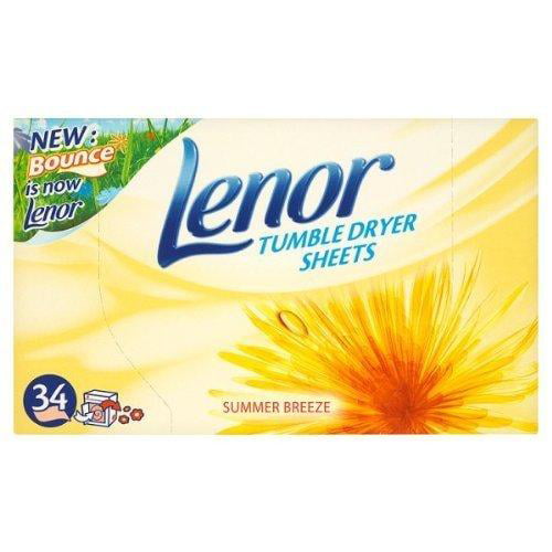 Lenor Summer Breeze Tumble Dryer Sheets Uplifting Outdoor Freshness 136 Sheets 
